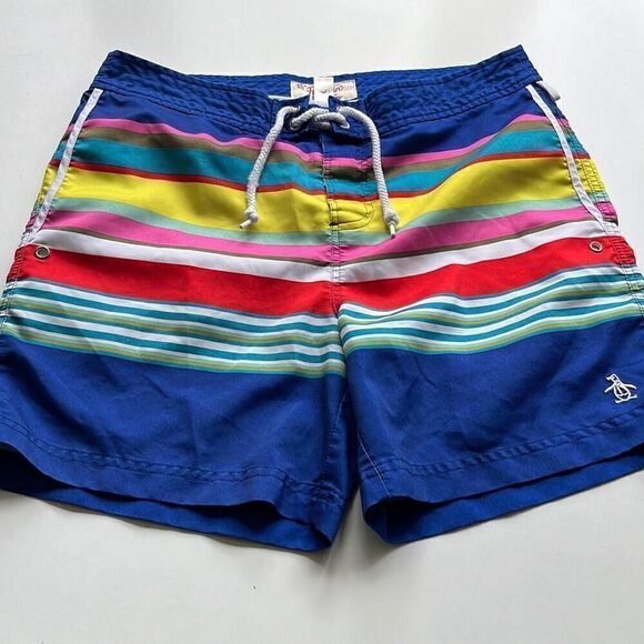 Penguin Mesh Lined Swim Trunk Mens M 32/6 - Picture 1 of 8
